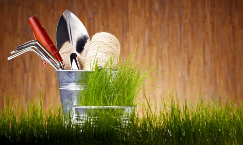 Clean and maintained landscape after tree services